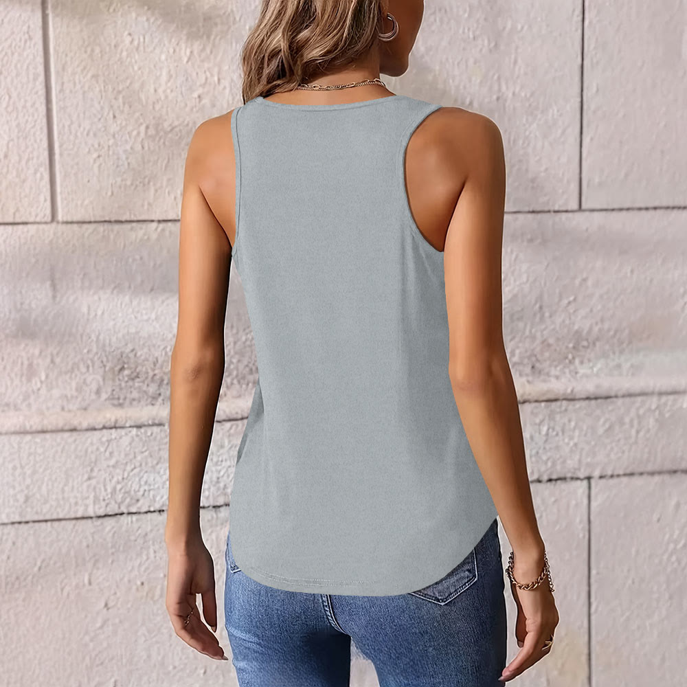 Olivenorma Butterfly Moon Graphic Print Slogan Women's Tank - image 2