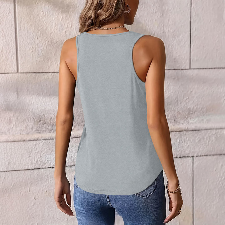 Olivenorma Butterfly Moon Graphic Print Slogan Women's Tank - image 2