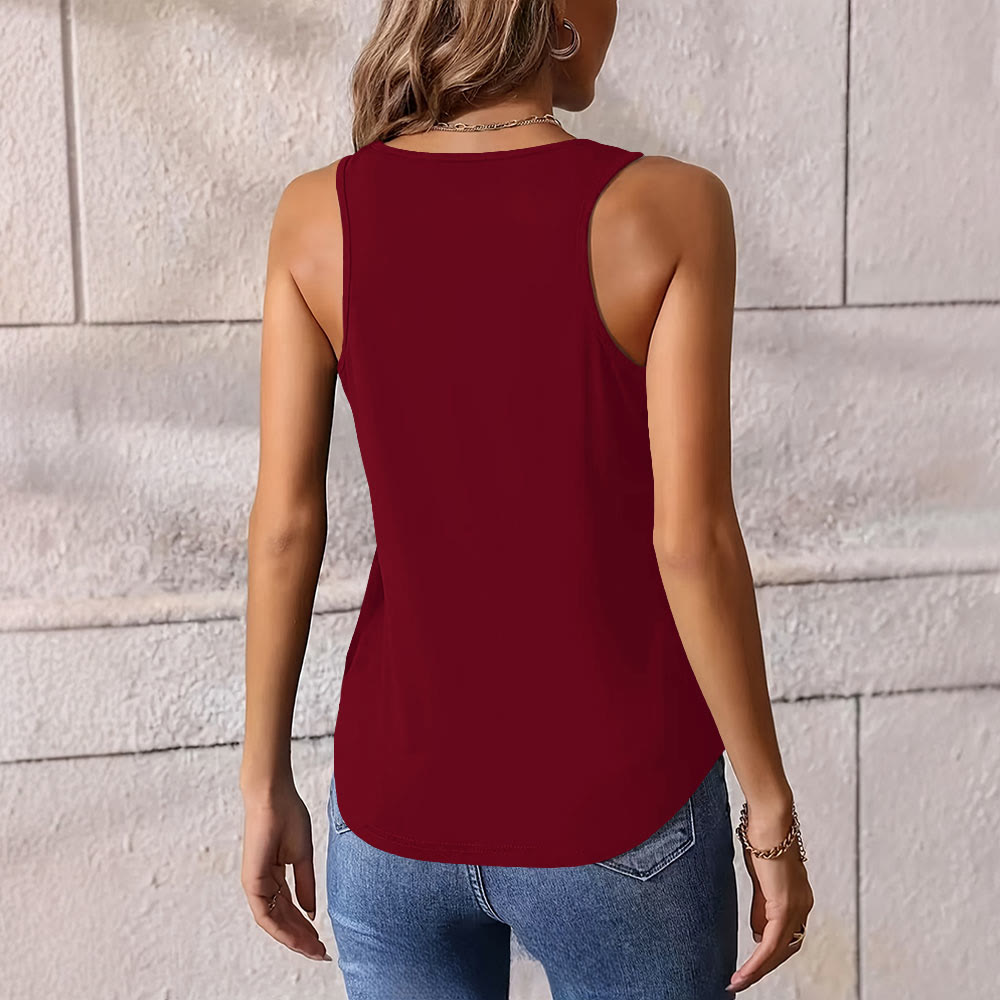 Olivenorma Namaste Lotus Graphic Print Slogan Women's Tank - image 11