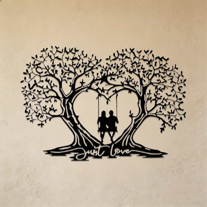 Olivenorma  Love Tree of Life Heart Metal Wall Decor - 35cm*52cm*1.2mm - image 0