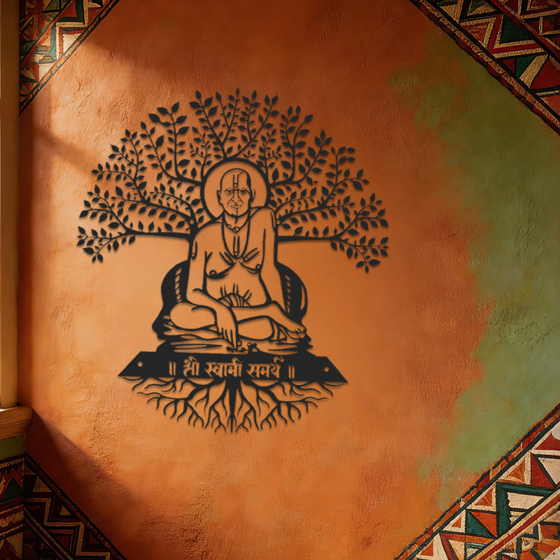 Olivenorma Swami Samarth Banyan Tree Metal Wall Decor - image 5
