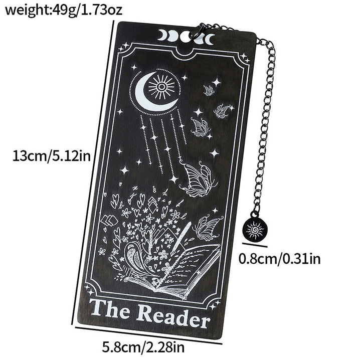 Olivenorma Tarot Style Skeleton Reader Bookmark - Black & Sun Rose Skull Reader - 10pcs - image 12
