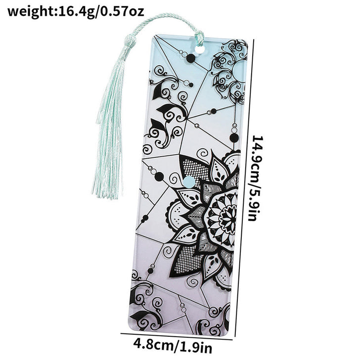 Olivenorma Mandala Geometric Pattern Acrylic Bookmark - Gradient & Mandala Bookmark - 10pcs - image 0