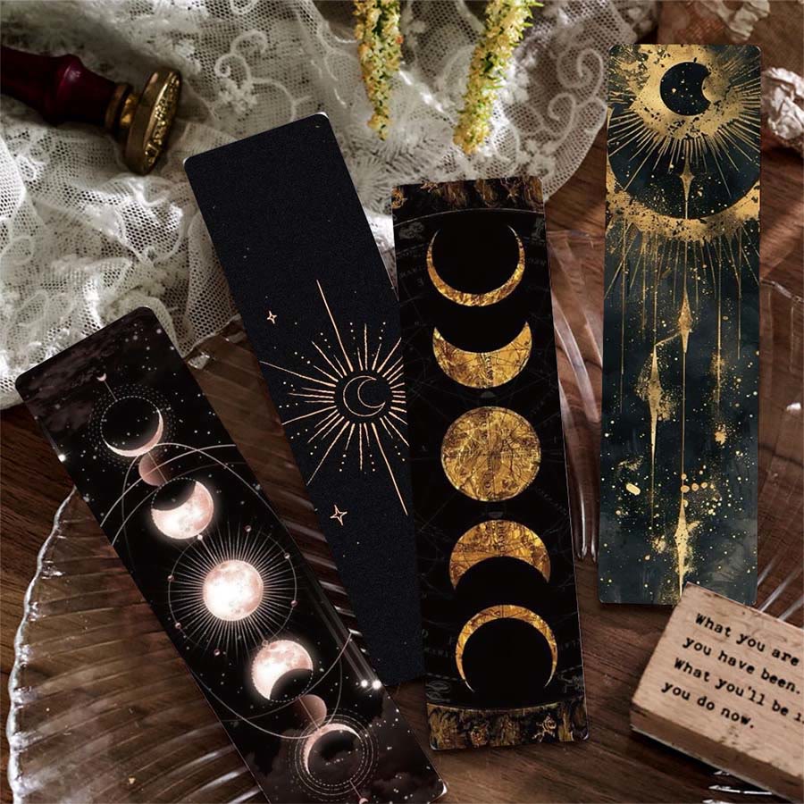 Olivenorma Celestial Sun Moon Star Tarot Style Bookmark - image 2