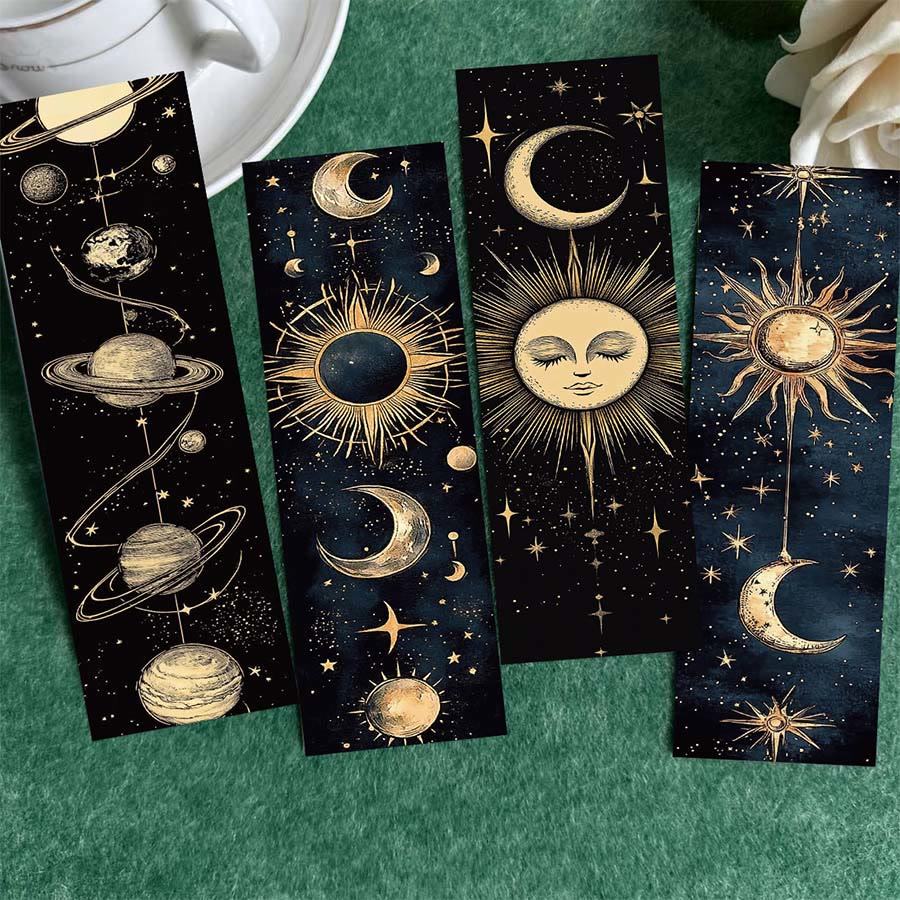 Olivenorma Mystical Lunar Phase Cosmic Celestial Bookmark - A set of 30 cards - image 0