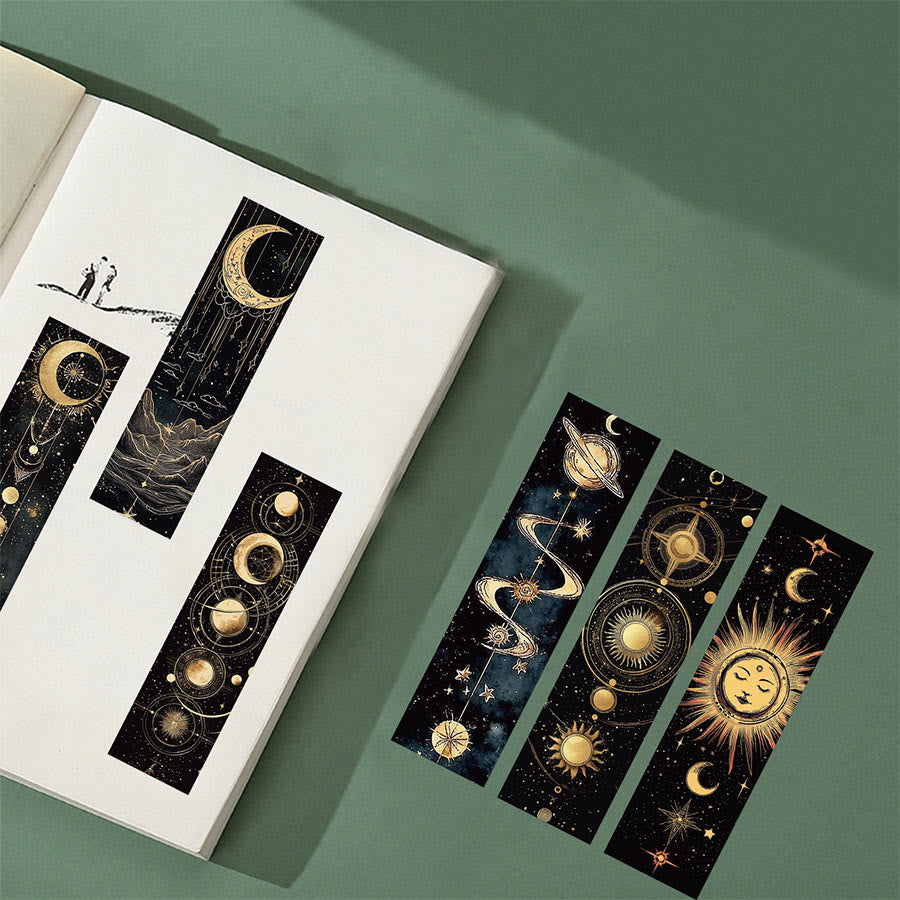 Olivenorma Mystical Lunar Phase Cosmic Celestial Bookmark - image 7