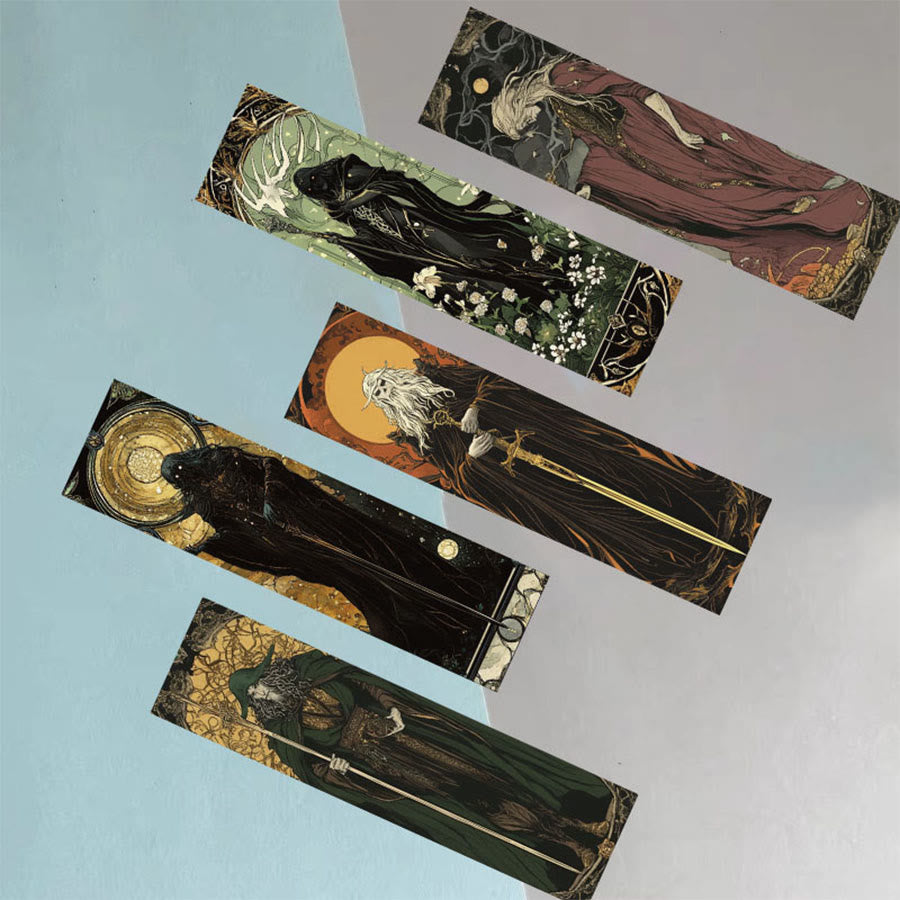 Olivenorma Mystical Wizard Sorcerer & Mythical Creature Bookmark - A set of 30 cards - image 0