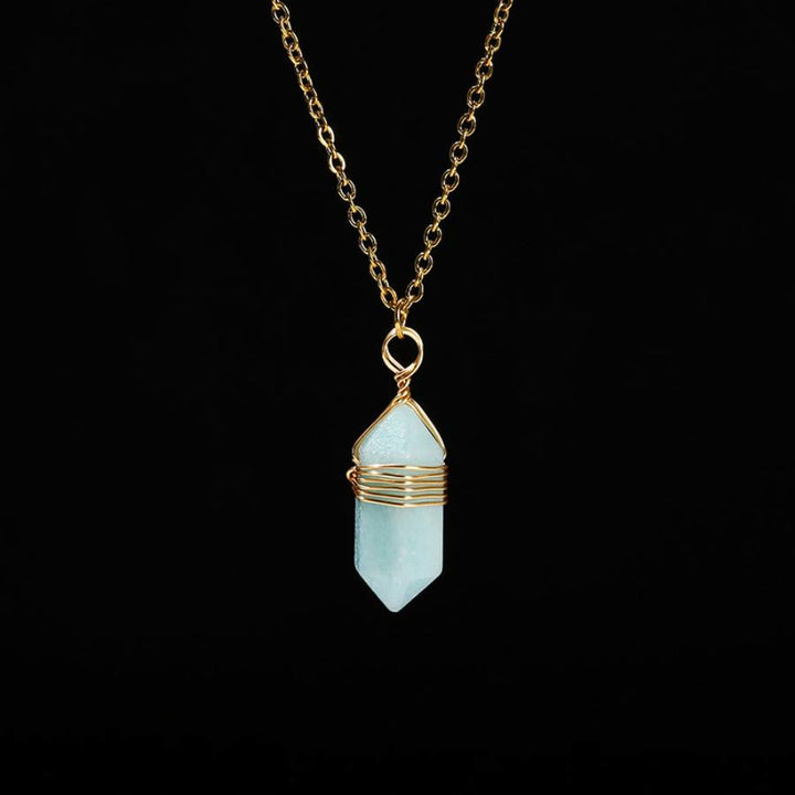 FREE Today: Wire Wrapped Crystal Pendant Necklace: Healing Gemstone Jewelry - Amazonite - image 10