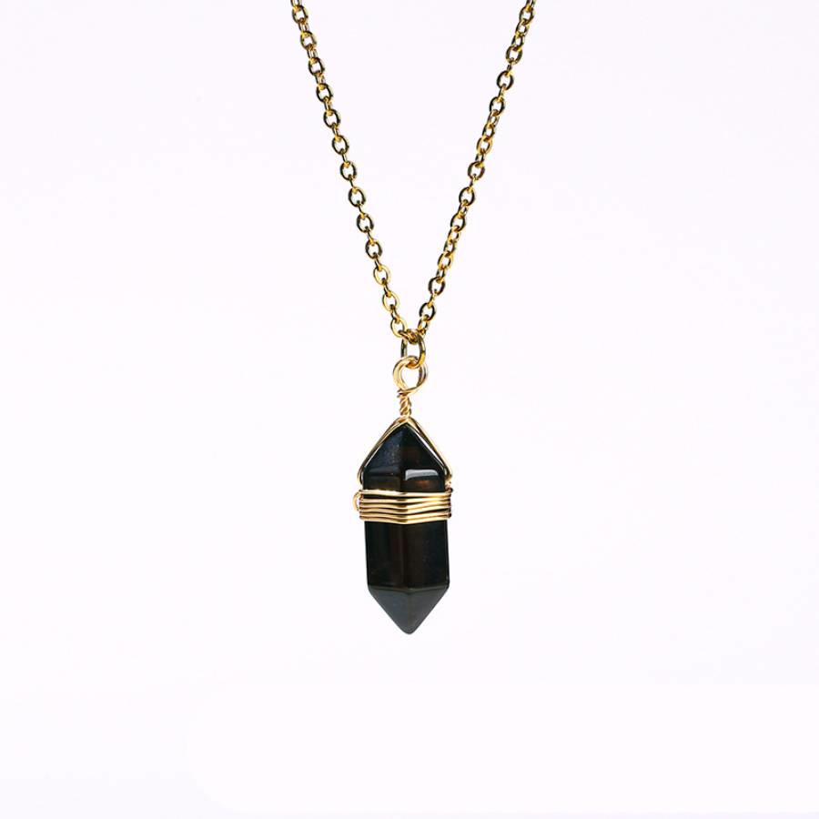 FREE Today: Wire Wrapped Crystal Pendant Necklace: Healing Gemstone Jewelry - Obsidian - image 16
