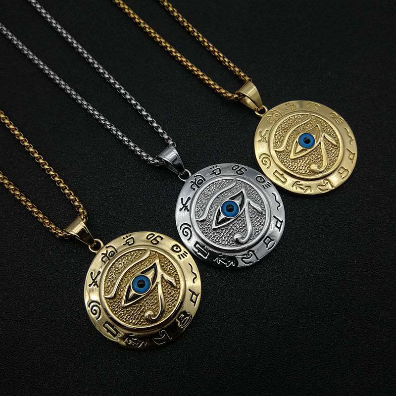 FREE Today: 1Psc Ancient Egyptian The Eye of Horus Pendant Necklace Men's Accessory - image 7