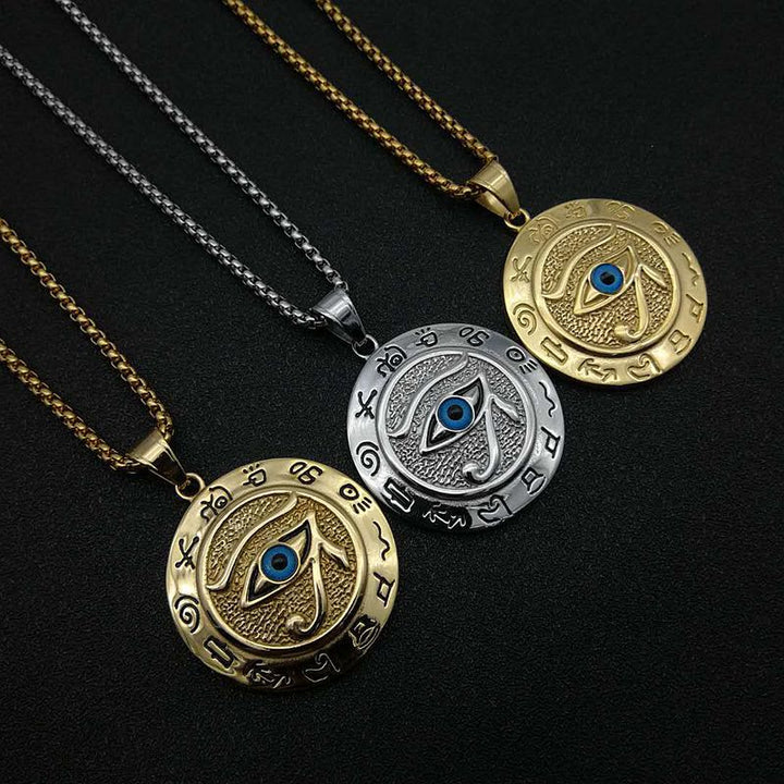 FREE Today: 1Psc Ancient Egyptian The Eye of Horus Pendant Necklace Men's Accessory - image 7