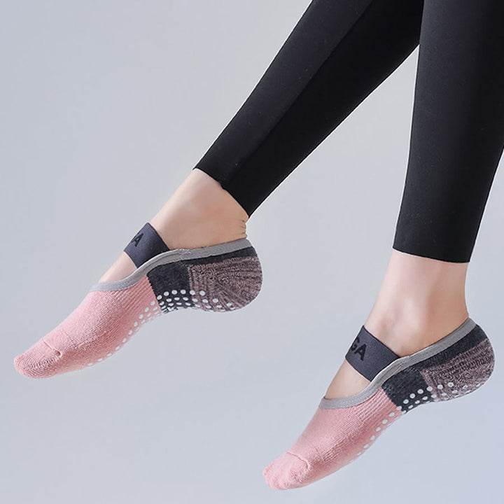 Olivenorma Hidden Liner Yoga Socks Full Foot Anti Slip Grips Shock Absorption Cotton Soft Breathable Workout Women's Yoga Socks - image 11