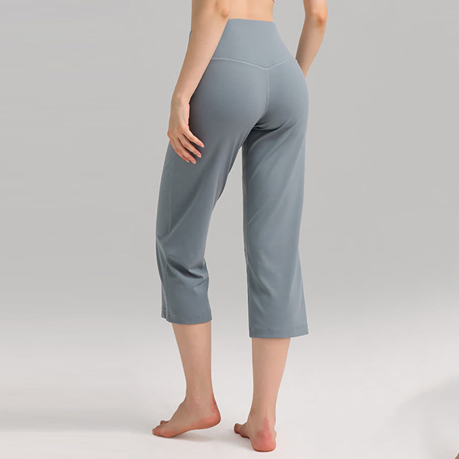 Olivenorma High Waist Capri Wide Leg With Pockets Yoga Fitness Women's Pants - image 1