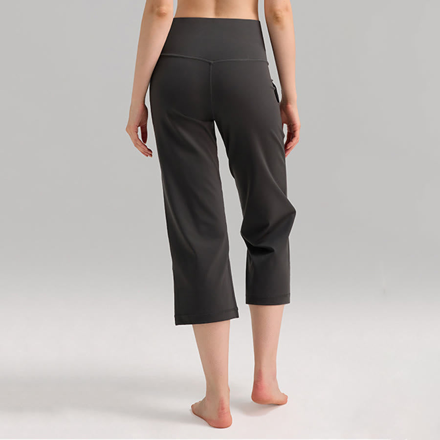 Olivenorma High Waist Capri Wide Leg With Pockets Yoga Fitness Women's Pants - image 10