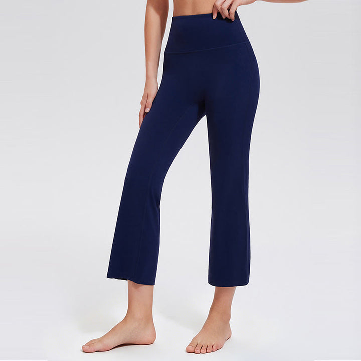 Olivenorma High Waist Eight Points Micro Flare Slim Yoga Fitness Women's Pants - image 14