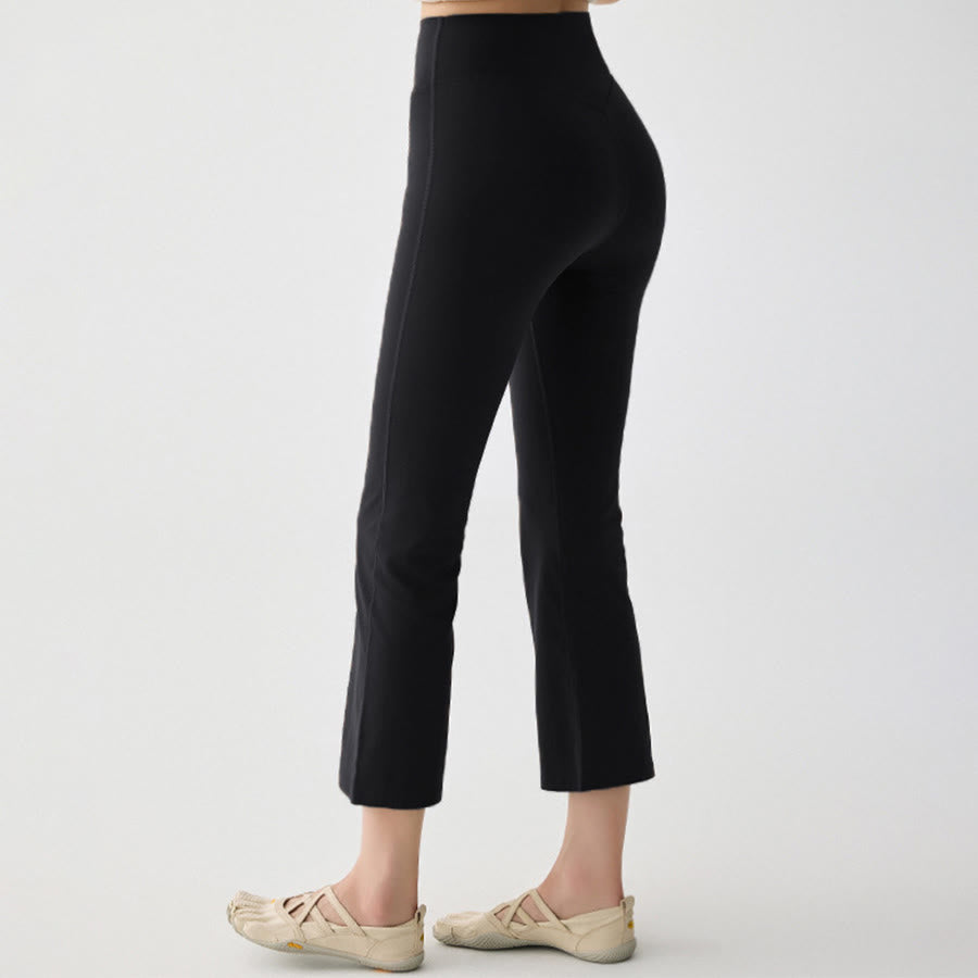 Olivenorma Fold Over Crossover Waist Loose Harem Jogger Yoga Women's Pants - Black - 5XL - image 4