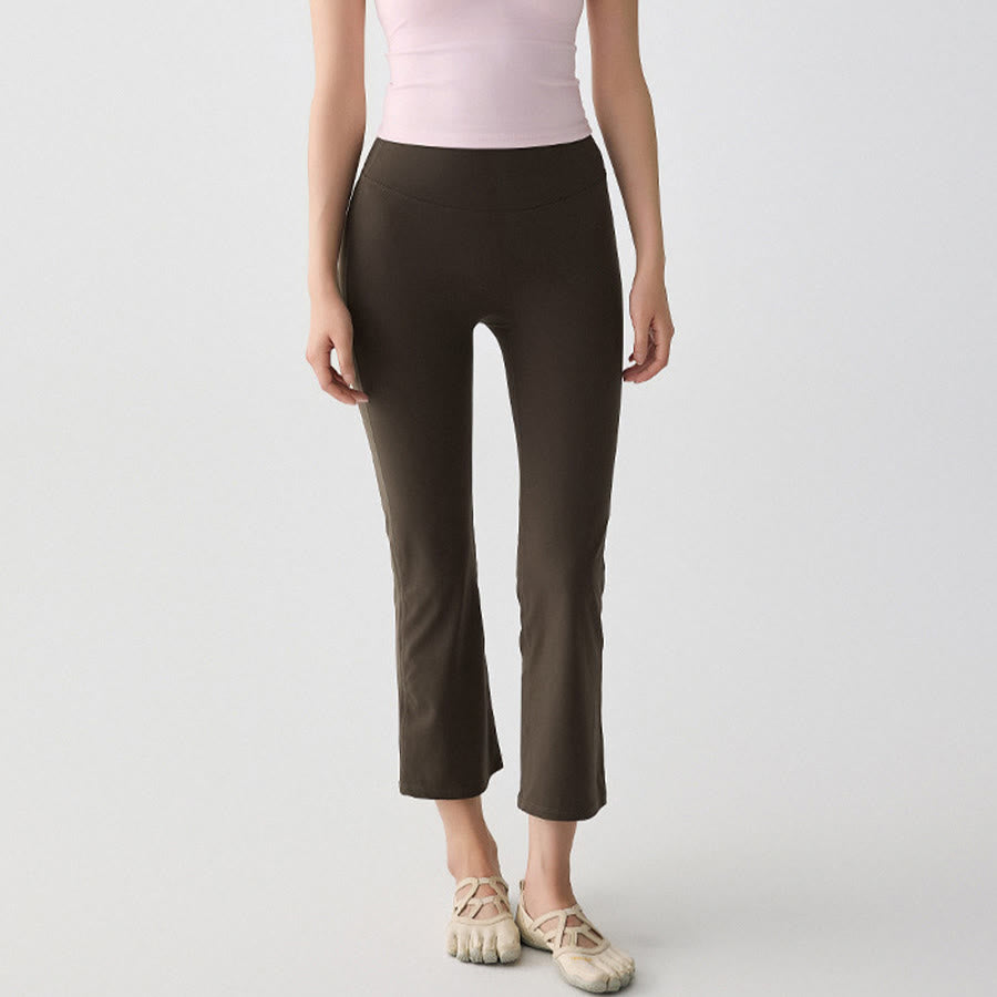 Olivenorma Fold Over Crossover Waist Loose Harem Jogger Yoga Women's Pants - Dark Brown - 5XL - image 0