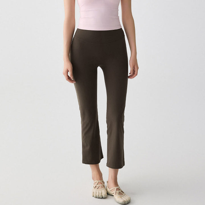 Olivenorma Fold Over Crossover Waist Loose Harem Jogger Yoga Women's Pants - Dark Brown - 5XL - image 0