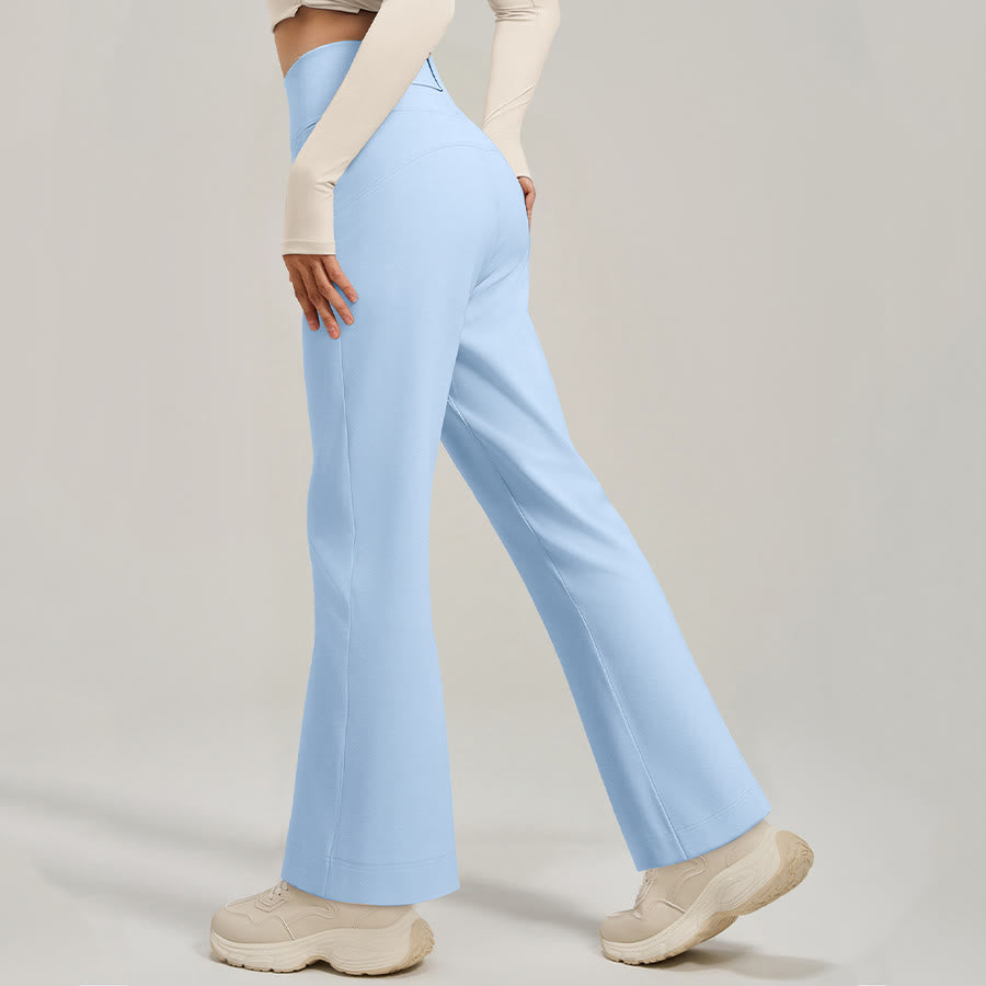 Olivenorma Crossover High Waist Split Wide Leg Loose Drape Yoga Women's Pants - image 1
