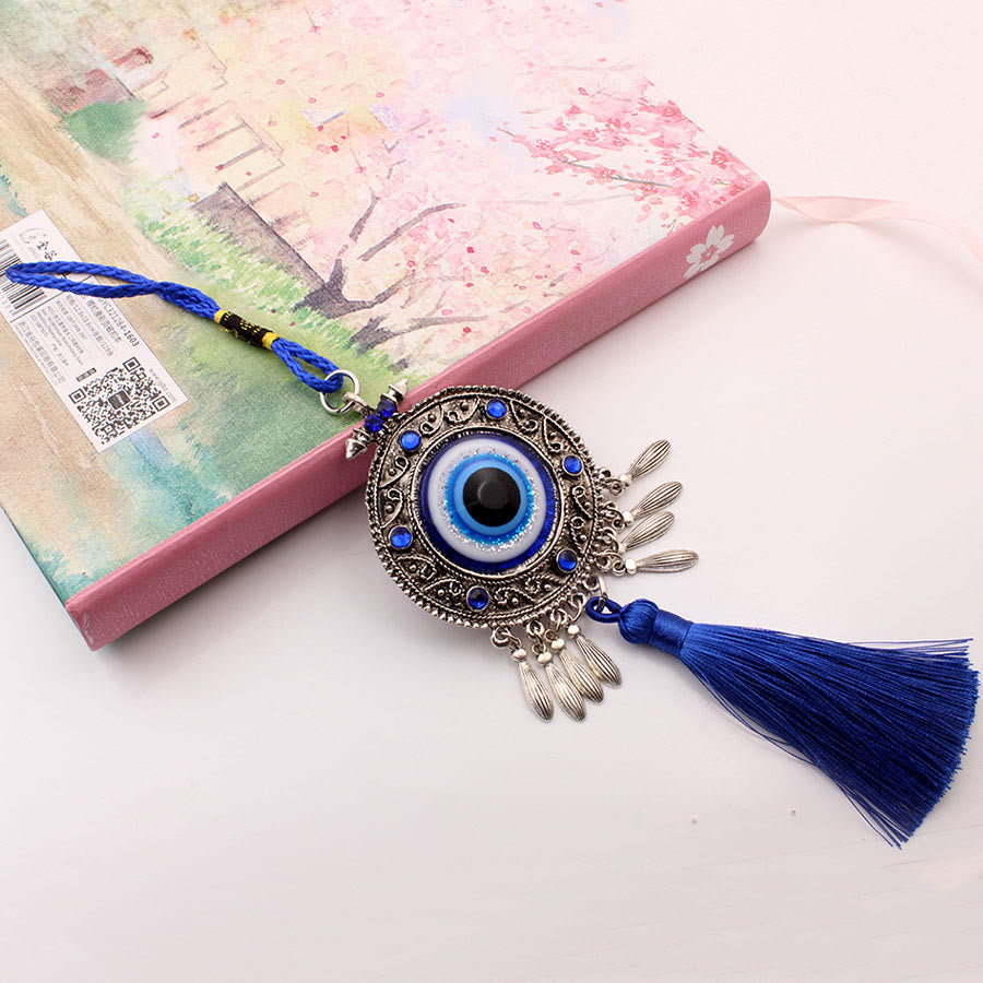 Olivenorma Traditional Protection Evil Eye Tassel Wall Hanging Ornament - image 1
