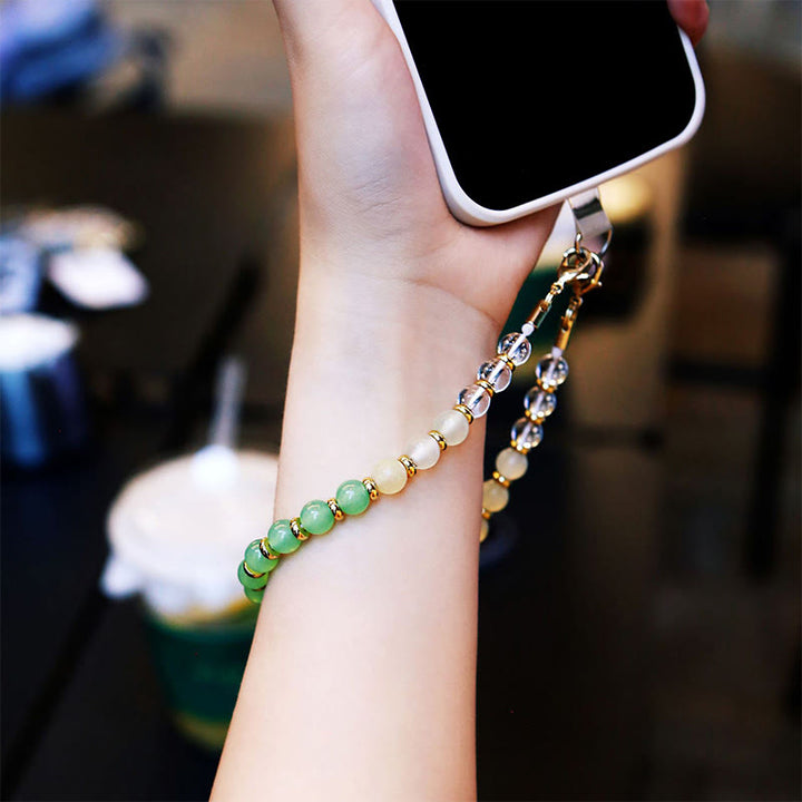Olivenorma Handcrafted Gradient Beaded Wrist Anti-Lost Phone Chain Strap - image 8