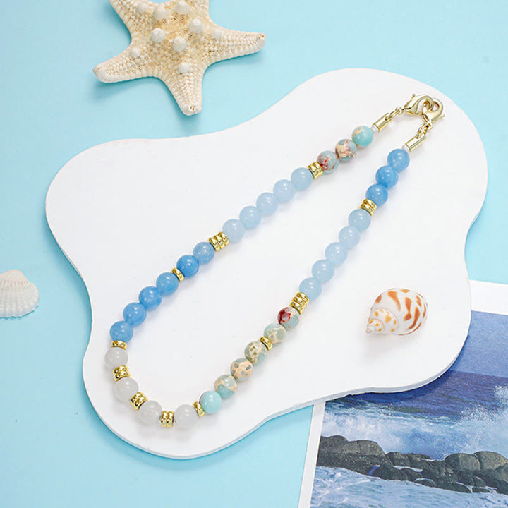 Olivenorma Delicate Polished Beaded Detachable Fashion Phone Chain Strap - image 4