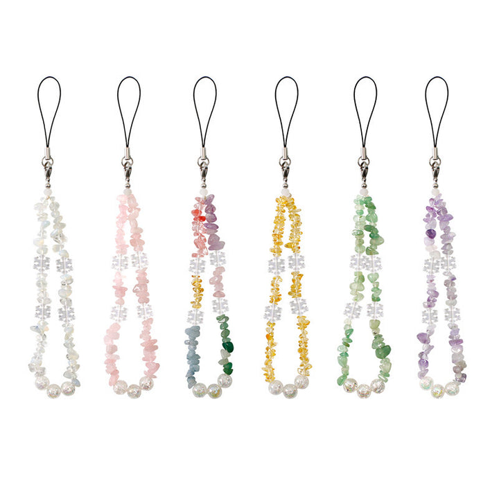 Olivenorma Delicate Snowflake Accent Beaded Detachable Phone Chain Strap - image 1