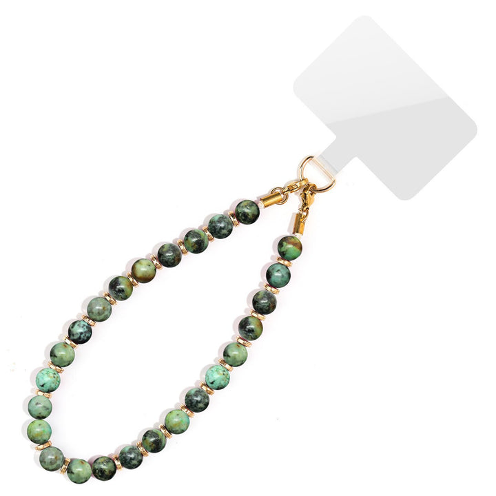Olivenorma Chic Hand Assembled Beaded Protective Portable Phone Chain Strap - African Turquoise - image 25