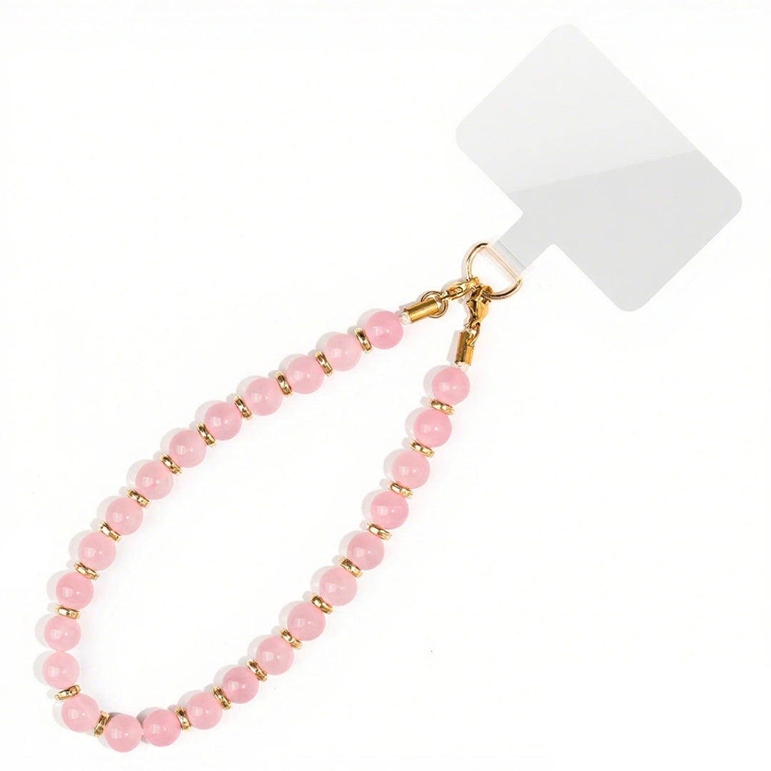 Olivenorma Chic Hand Assembled Beaded Protective Portable Phone Chain Strap - Rose Quartz - image 20