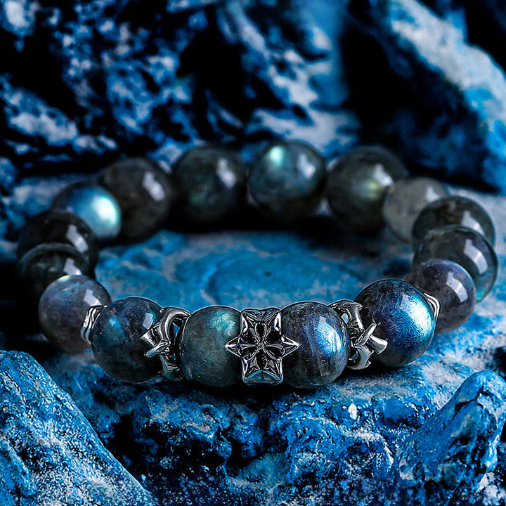 Olivenorma Grey Moonstone Spiritual Energy Grounding Beaded Bracelet - 17-18cm - image 0