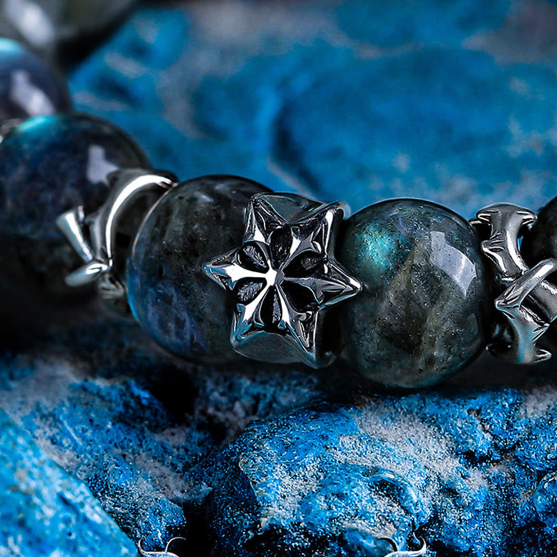 Olivenorma Grey Moonstone Spiritual Energy Grounding Beaded Bracelet - image 2