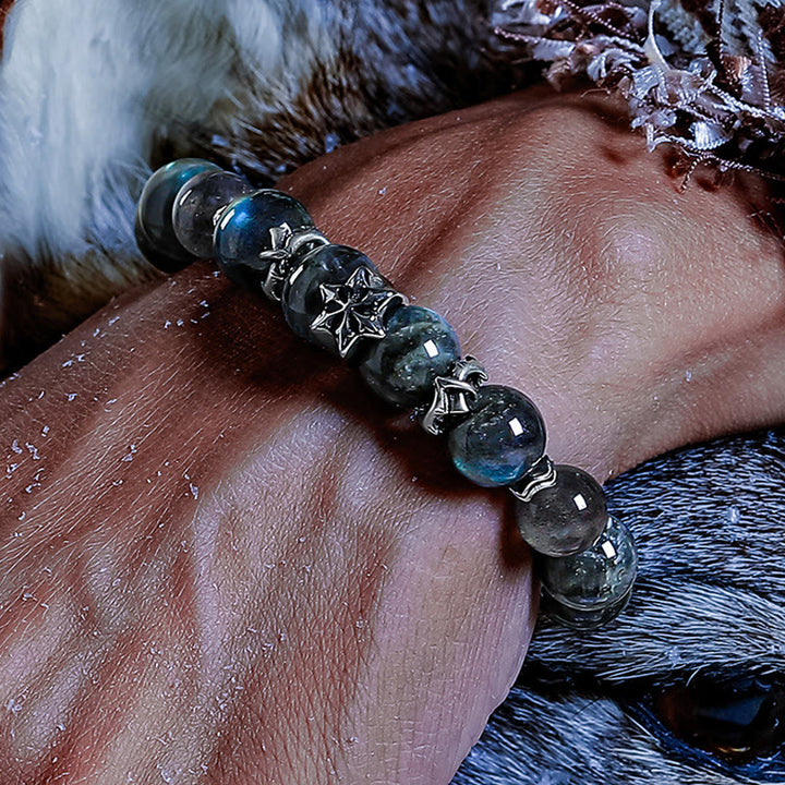 Olivenorma Grey Moonstone Spiritual Energy Grounding Beaded Bracelet - image 3