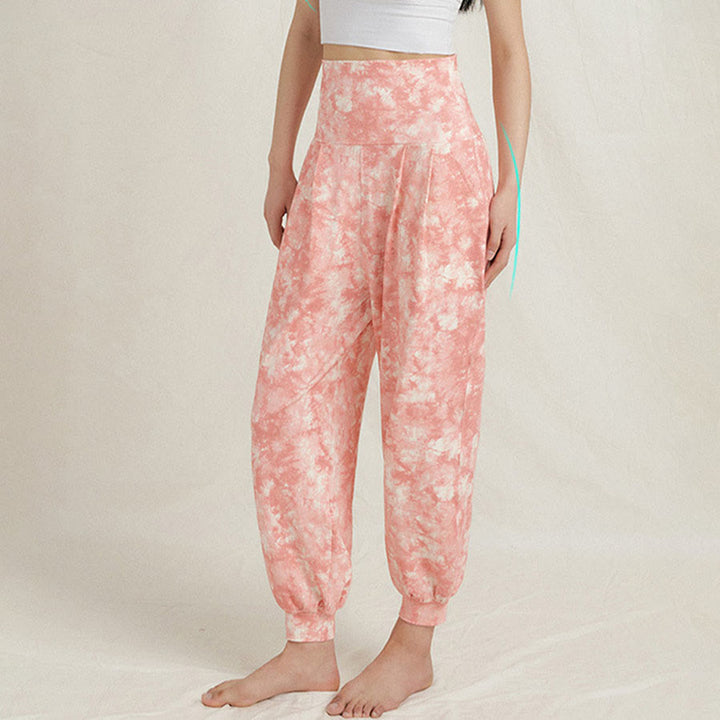 Olivenorma High Waist Pleated Cuffed Harem Casual Yoga Women's Pants - image 7