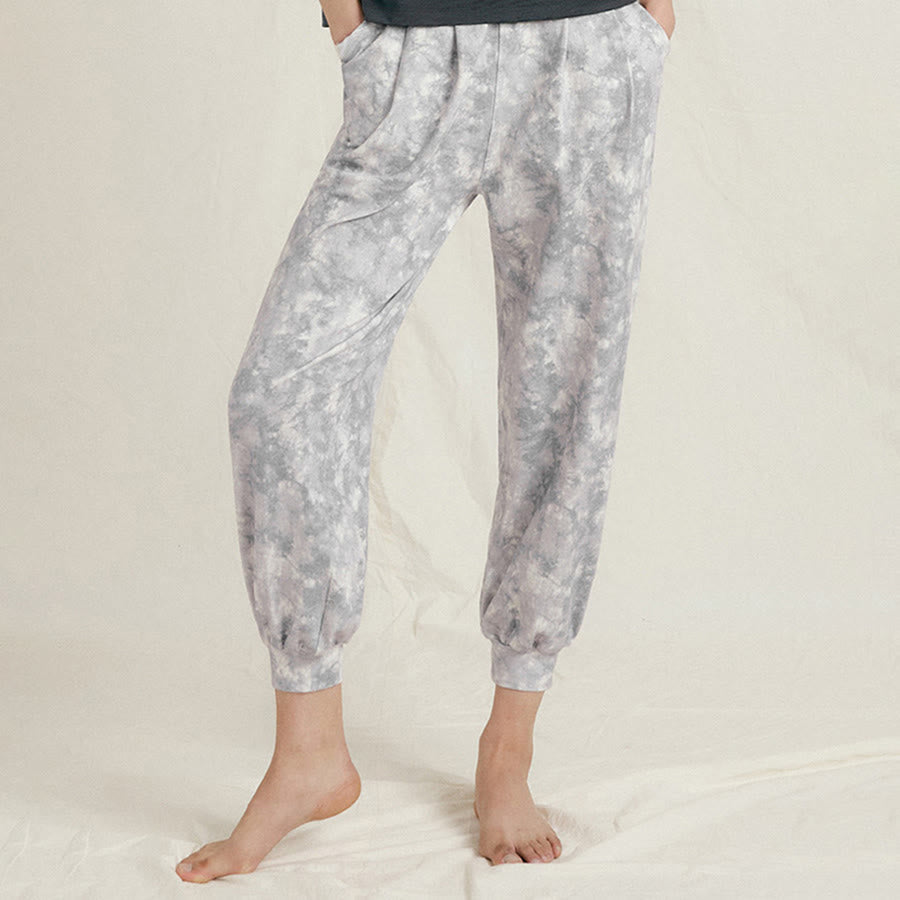 Olivenorma High Waist Pleated Cuffed Harem Casual Yoga Women's Pants - image 13
