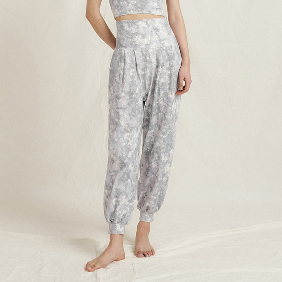 Olivenorma High Waist Pleated Cuffed Harem Casual Yoga Women's Pants - image 12