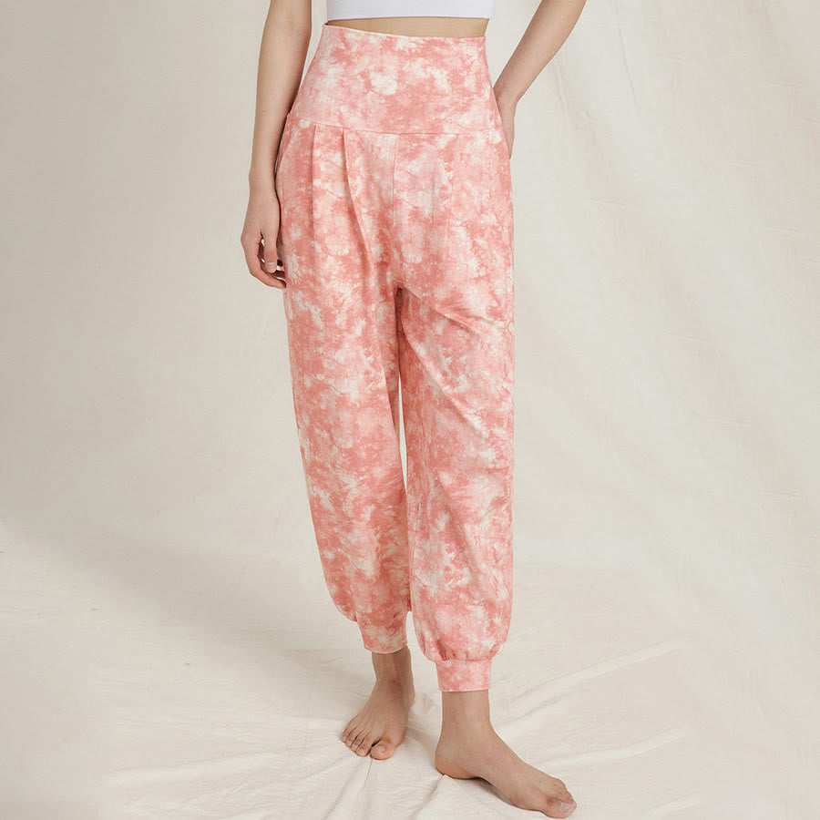 Olivenorma High Waist Pleated Cuffed Harem Casual Yoga Women's Pants - image 9