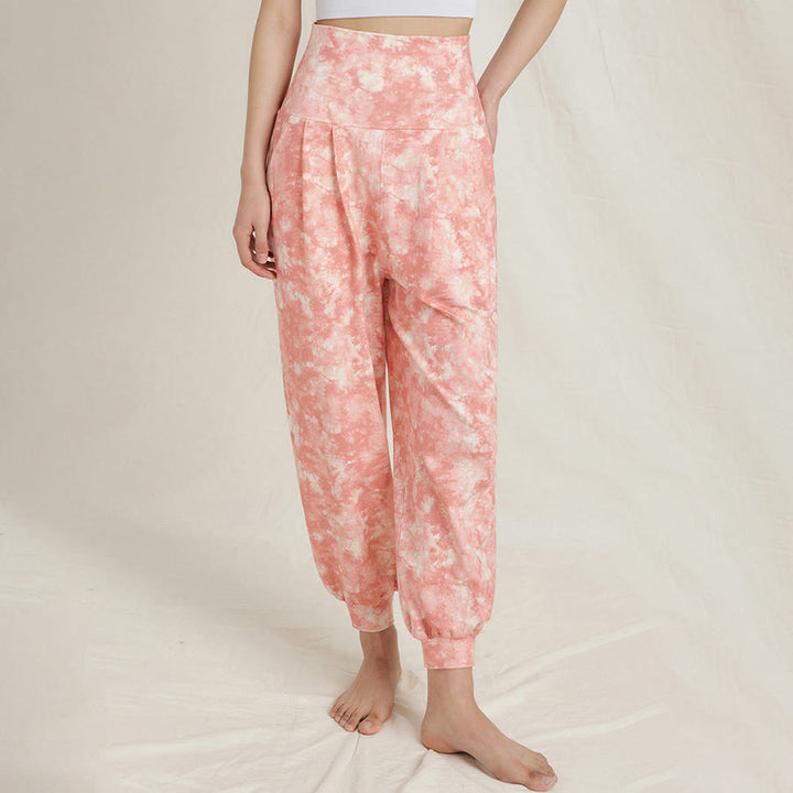 Olivenorma High Waist Pleated Cuffed Harem Casual Yoga Women's Pants - image 9