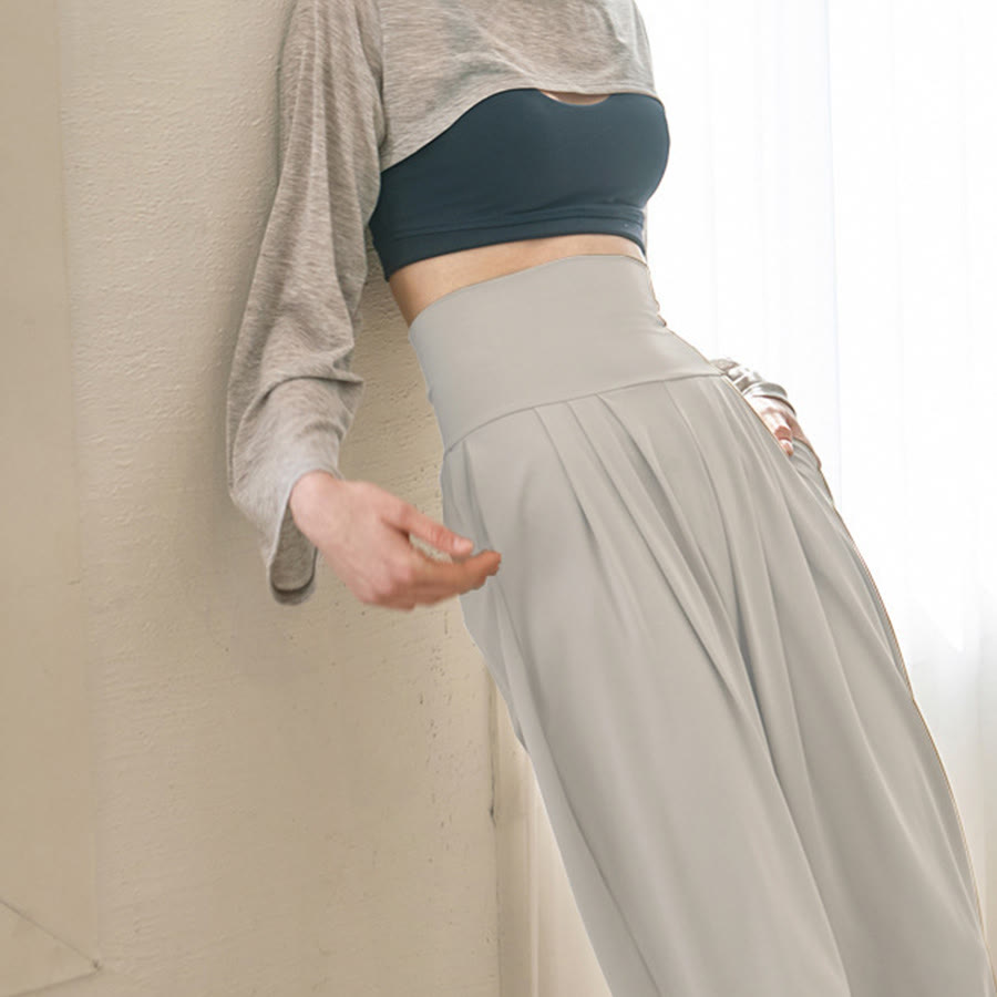 Olivenorma Ultra High Waist Pleated Loose Harem Jogger Yoga Women's Pants - image 4