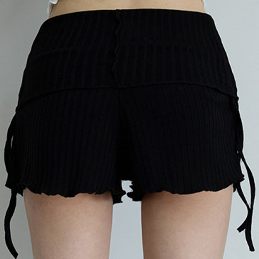 Olivenorma Fold Over Waist Ruched Side Drawstring Casual Yoga Women's Shorts - image 19