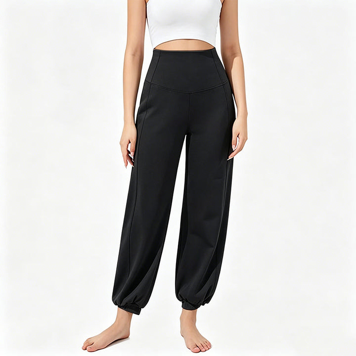 Olivenorma High Waist Ankle Length Harem Loose Yoga Women's Pants - Black - XL - image 7