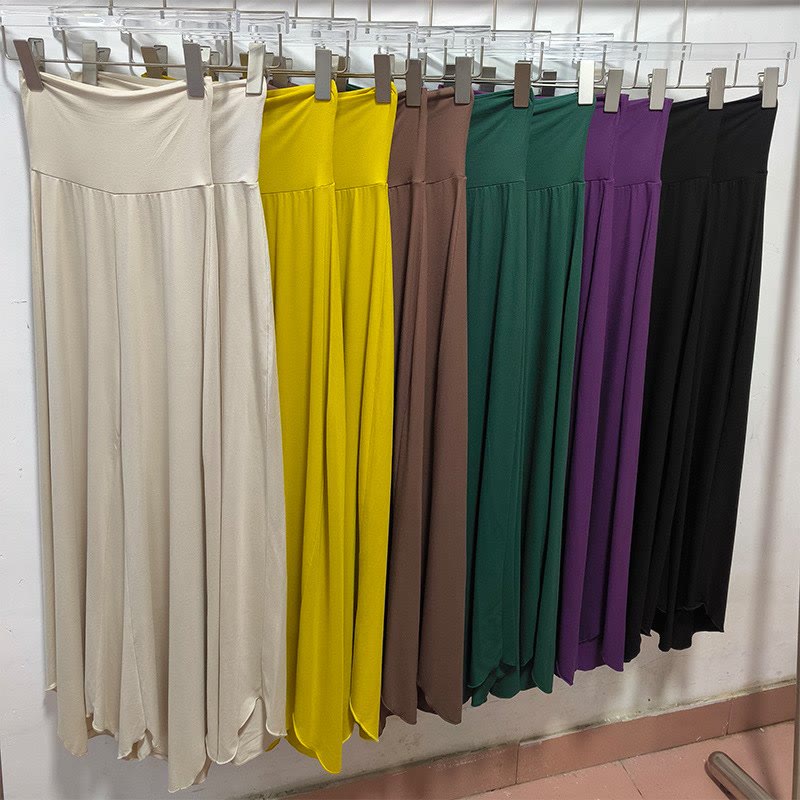 Olivenorma High Waist Shirred Loose Straight Leg Yoga Women's Pants - image 13