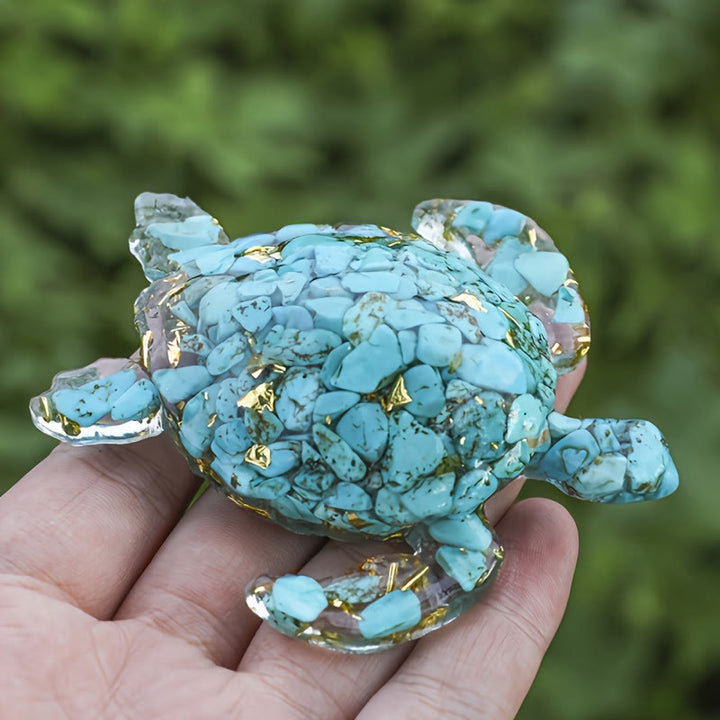 Olivenorma Calm & Steady Journey Turtle Gemstone Decoration - image 2