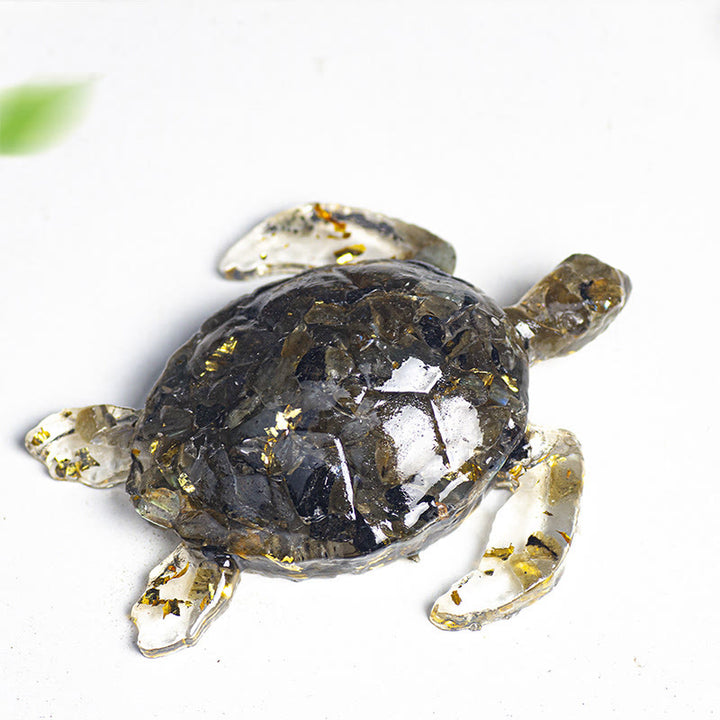 Olivenorma Calm & Steady Journey Turtle Gemstone Decoration - Labradorite - With Card - image 22