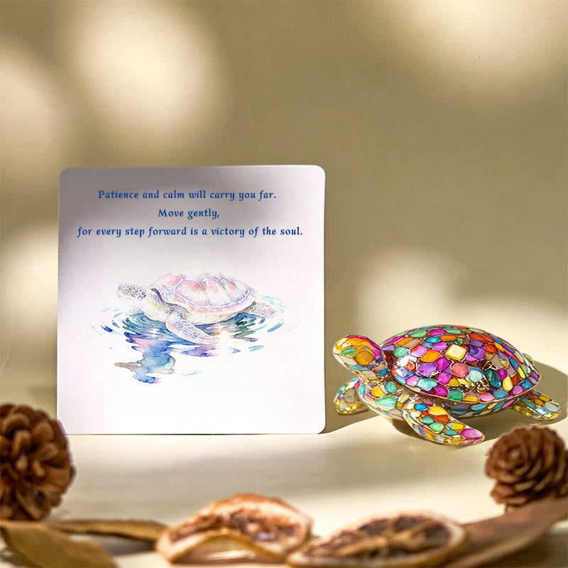 Olivenorma Calm & Steady Journey Turtle Gemstone Decoration - image 0