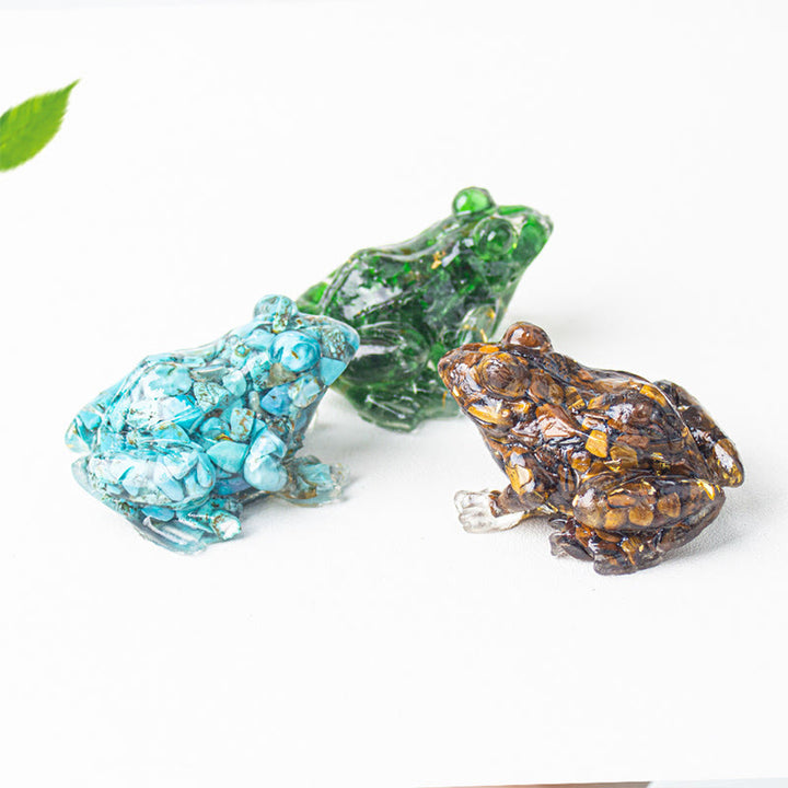 Olivenorma Renewal Leap Gem Frog Figurine Gemstone Decoration - image 5