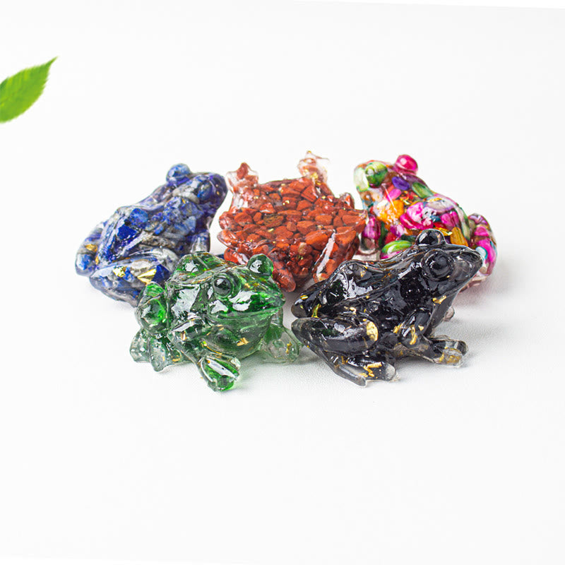 Olivenorma Renewal Leap Gem Frog Figurine Gemstone Decoration - image 6
