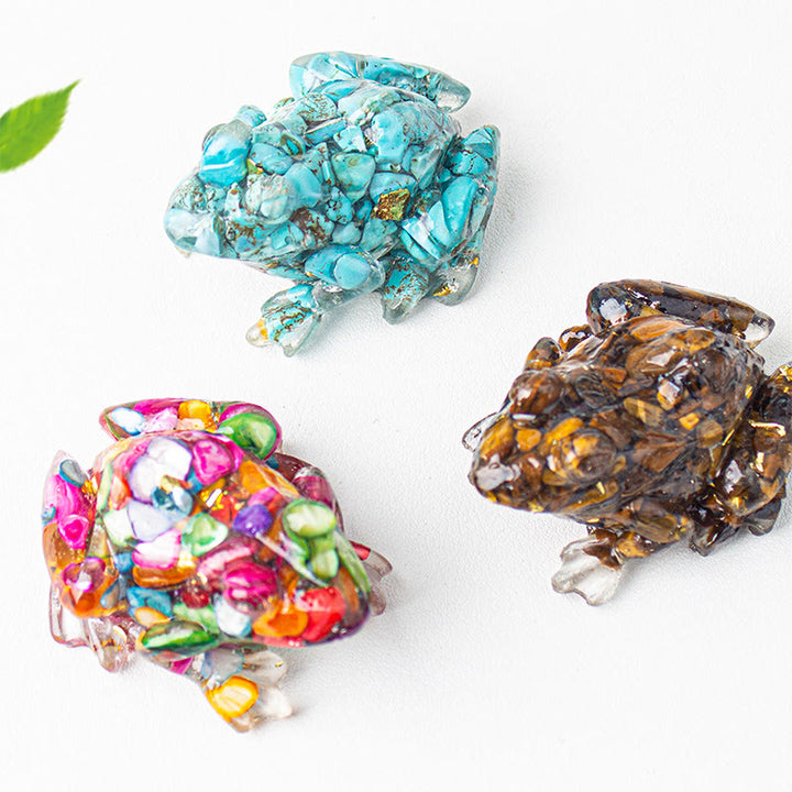 Olivenorma Renewal Leap Gem Frog Figurine Gemstone Decoration - image 7