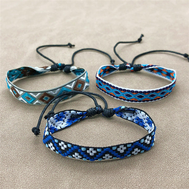 Olivenorma Premium Thread Handmade Multicolor Boho Ethnic Braided Bracelet - image 1