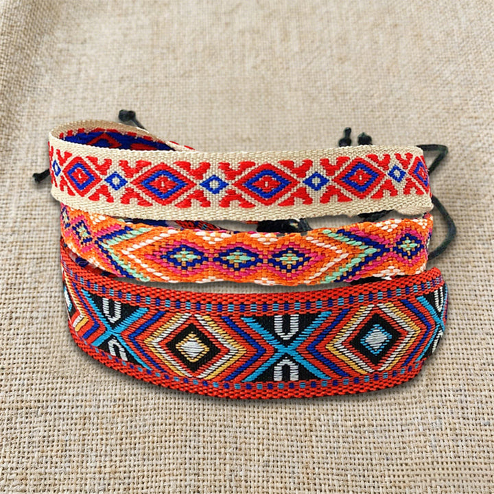 Olivenorma Premium Thread Handmade Multicolor Boho Ethnic Braided Bracelet - image 27