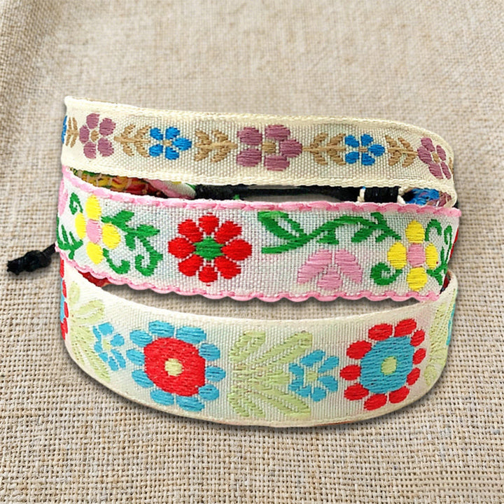 Olivenorma Premium Thread Handmade Multicolor Boho Ethnic Braided Bracelet - image 29
